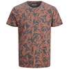 Jack&Jones T-Shirt Übergröße grau melange Floralprint