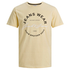 Jack&Jones T-Shirt Übergröße hellgelb cooler Logodruck
