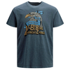 Jack&Jones T-Shirt Übergröße rauchblau Adler-Print