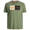 Jack&Jones T-Shirt Übergröße schilfgrün Colorblocking