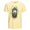 Jack&Jones T-Shirt vanillegelb Hipster-Totenkopf XXL