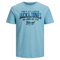 Jack&Jones XXL T-Shirt hellblau Print Denim-Optik