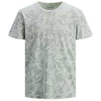 Jack&Jones XXL T-Shirt schilfgrün melange Floralprint