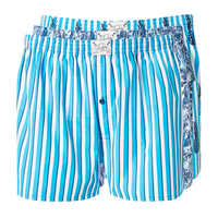 Jockey 3er Pack XXL Boxer Palmen/Streifen/Ananas blau