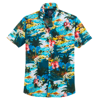 JTA by J.T.Ascott XXL Kurzarmhemd blau Hawaiimuster