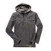 Kitaro cooles Kapuzen-Sweatshirt grau meliert Übergröße