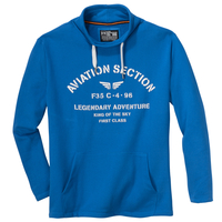 Kitaro Schlauchkragen Sweatshirt brilliantblau XXL