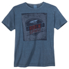 Kitaro T-Shirt Vintage Print indigoblau melange XXL