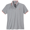 Kitaro XXL Stretch-Poloshirt grau Kontrastdetails