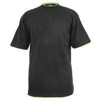 Kontrast T-Shirt Urban Classics XXL schwarz-neongrün