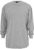 Langarm double layer Shirt Herren Überlänge grau Urban Classics