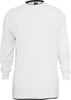 Langarm double layer Shirt Herren Überlänge weiß Urban Classics