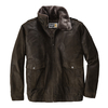 Leder-Fliegerjacke dunkelbraun North 56°4 by Allsize Übergröße