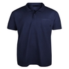 Lucky Star dunkelblaues Kurzgrößen Pique Poloshirt XXL