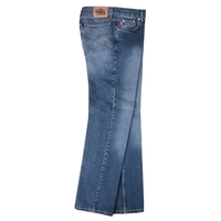 Lucky Star Jeans-Hose Shadow in denim blau used sandblast Übergröße