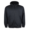 Lucky Star Sweatjacke schwarz mit Kapuze und Taschen Übergröße