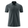 Maier Sports XXL Funktions-Zipper-Poloshirt grau