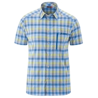 Maier Sports XXL Funktionshemd blau-grau-grün kariert