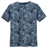 North 56°4 Allsize Botanikprint T-Shirt Übergröße blau