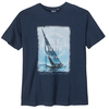 North 56°4 Allsize Segelprint T-Shirt navy Übergröße