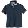 North 56°4 Allsize XXL Poloshirt navy Kontraststreifen