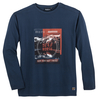North 56°4 Allsize XXL Stretch-Longsleeve navy Print