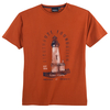 North 56°4 Allsize XXL T-Shirt orange Leuchtturm Print