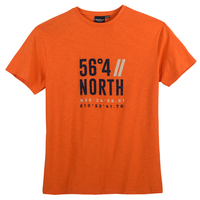 North 56°4 Allsize XXL T-Shirt orange Print modisch