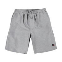 North 56°4 gerippte XXL Sweatshorts grau melange