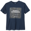 North 56°4 Organic Cotton T-Shirt Übergröße navy Print
