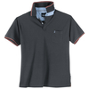 North 56°4 XXL Poloshirt dunkelgrau melange Kontrast