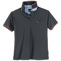 North 56°4 XXL Poloshirt dunkelgrau melange Kontrast