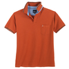 North 56°4 XXL Poloshirt orange Kontraststreifen