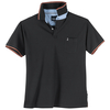 North 56°4 XXL Poloshirt schwarz Kontraststreifen