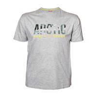 North 56°4 XXL T-Shirt hellgrau melange Print Arctic