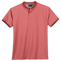 North by Allsize Stehkragen Polo XXL lachsrot melange