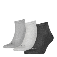 Puma Quarter Kurzsocken melierte Grautöne 3er-Pack