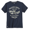 Redfield Übergrößen T-Shirt dunkelblau Print maritim