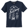 Redfield Übergrößen T-Shirt dunkelblau Print Sailing