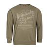 Redfield Übergrößen Vintage Print Sweatshirt hellkhaki