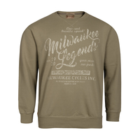Redfield Übergrößen Vintage Print Sweatshirt hellkhaki