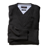 Redfield Feinstrick V-Neck XXL Pullover anthra meliert