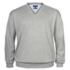 Redfield Feinstrick V-Neck XXL Pullover grau melange