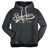 Redfield Hoodie Print anthrazit melange XXL