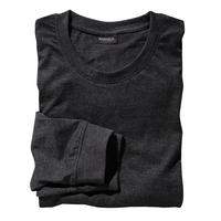 Redfield Langarmshirt anthrazit melange Übergröße