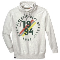 Redfield Sweater Stehkragen offwhite mel. Print XXL