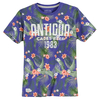 Redfield T-Shirt Übergröße violettblau Hawaiiprint