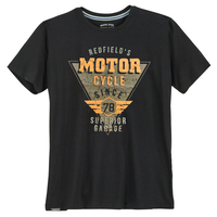 Redfield T-Shirt große Größen schwarz Vintageprint