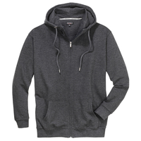 Redfield XXL Kapuzen-Sweatjacke anthrazit Rückenprint