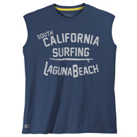 Redfield XXL Muskelshirt blau Print California Surfing